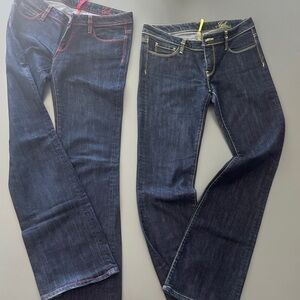 J Brand Dark Indigo Straight Leg Jeans